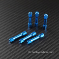 M3x5.0x5mm Standoffs อลูมิเนียมสีแดงกลม